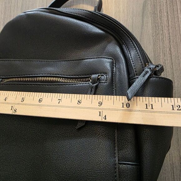 Style & Co. Black Faux Leather  Backpack - Picture 7 of 17